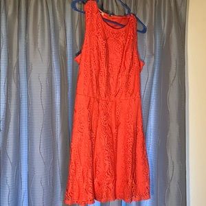 Coral dress